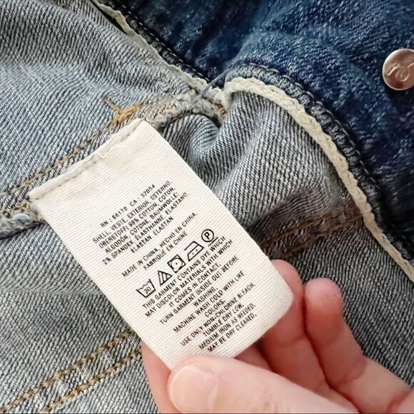 Anthropologie Pilcro and the Letterpress Embroidered Denim Jacket sz XS Floral - Picture 6 of 7